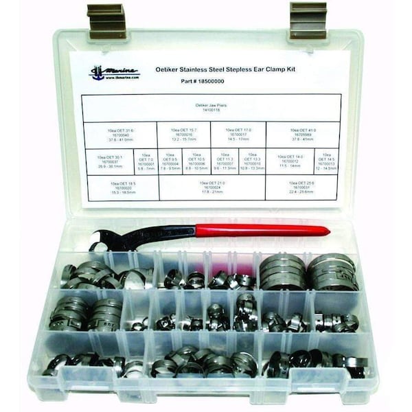 T-H Marine Supplies T-H Marine Oetiker Stepless Clamp Kit w/Pliers 18500000 - main